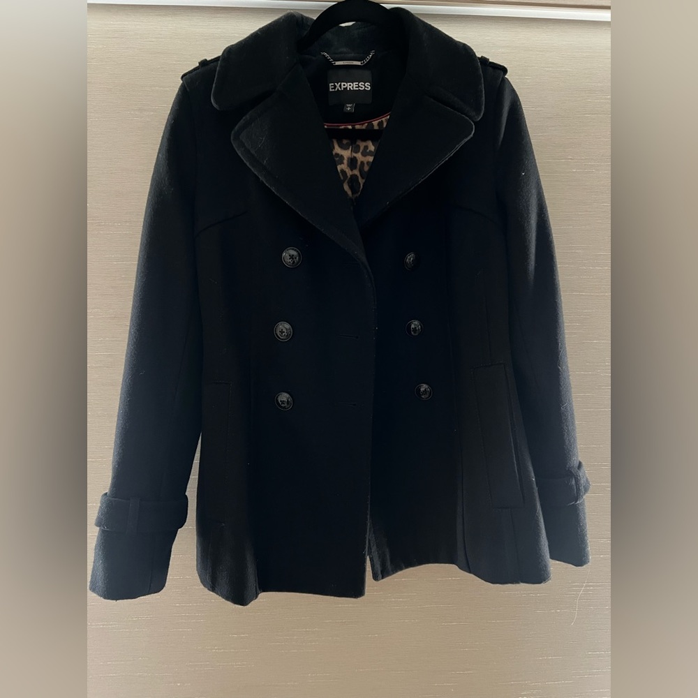 Express double breasted winter coat